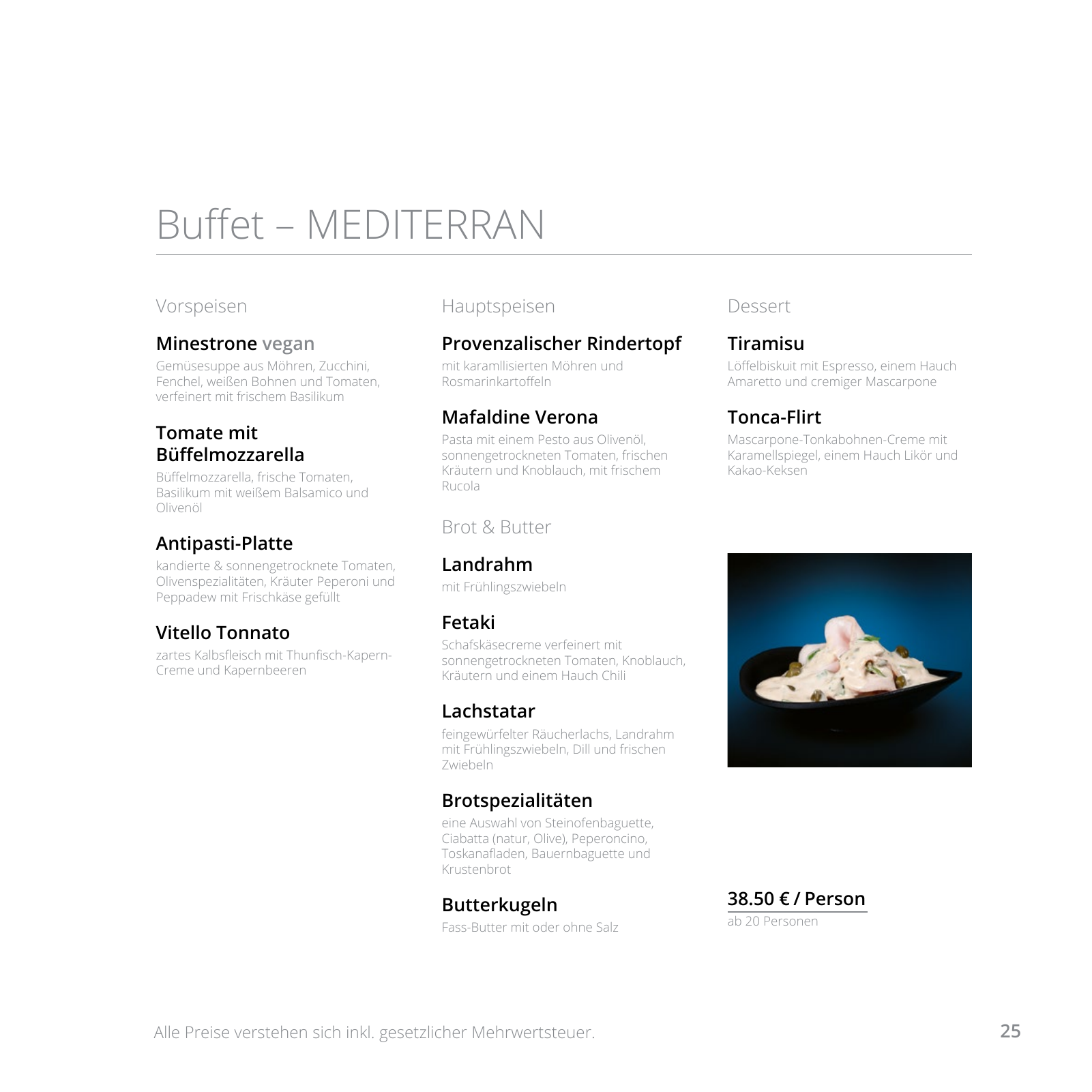 Vorschau Catering Katalog 2022 - Privat Seite 25
