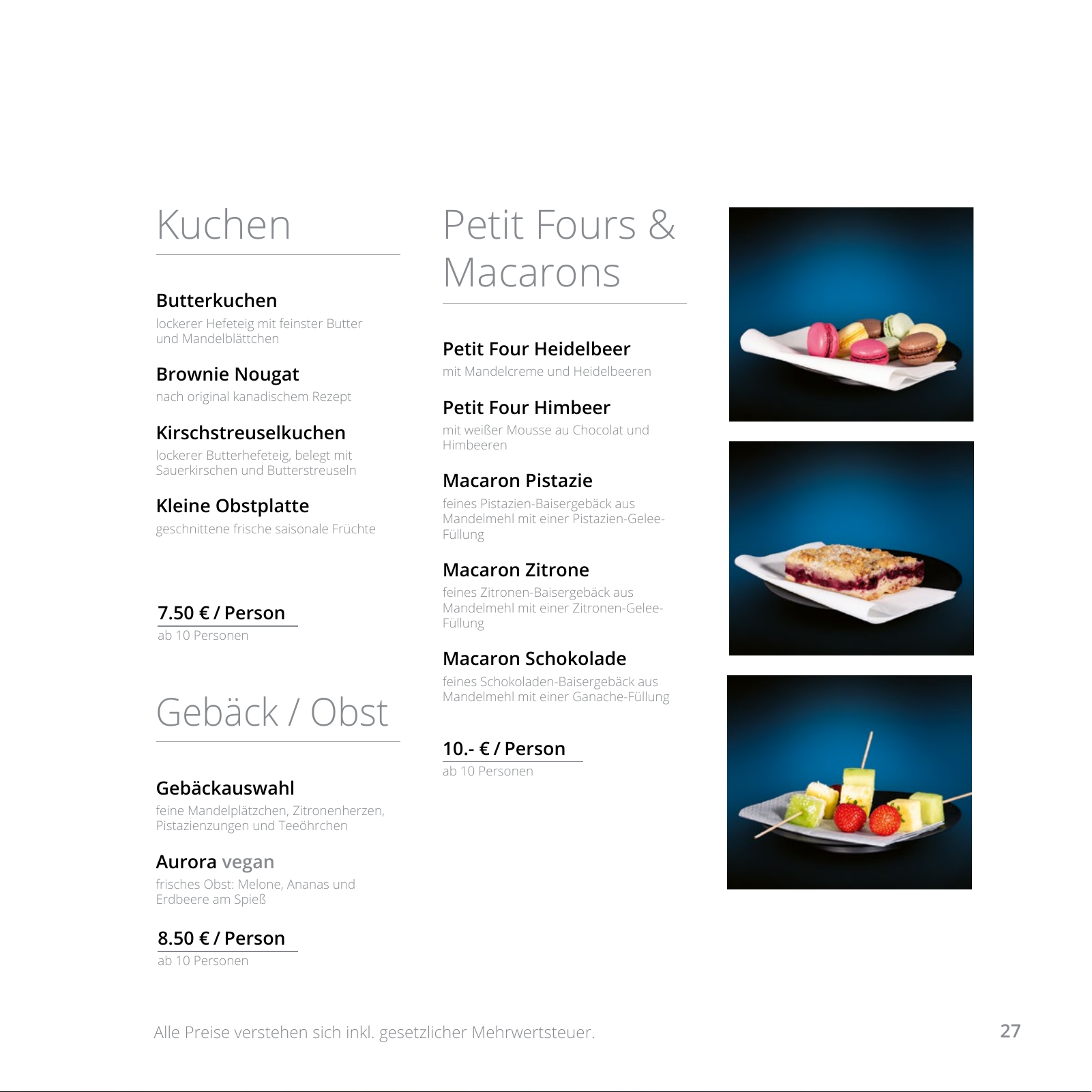 Vorschau Catering Katalog 2022 - Privat Seite 27