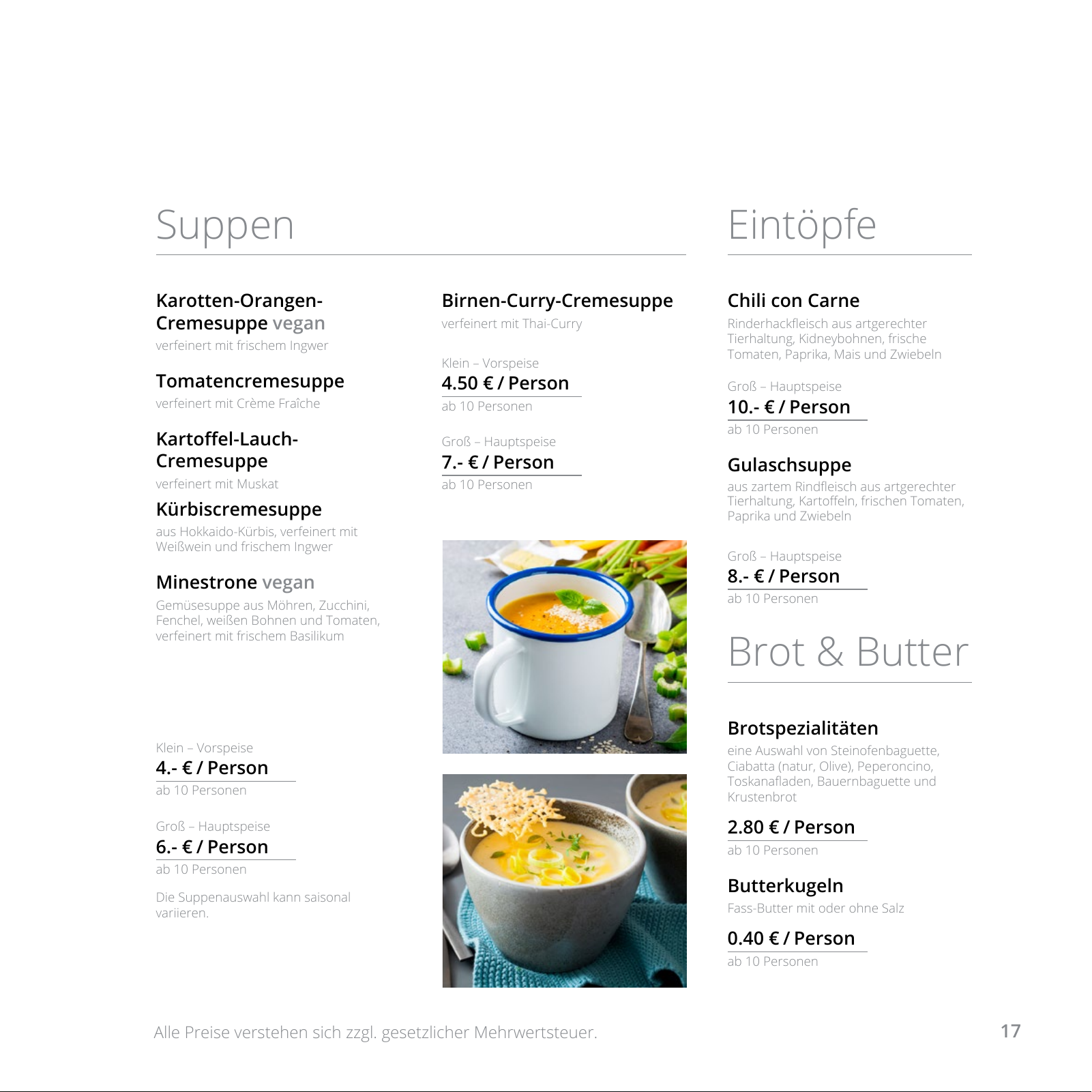 Vorschau Catering Katalog 2022 - Business Seite 17