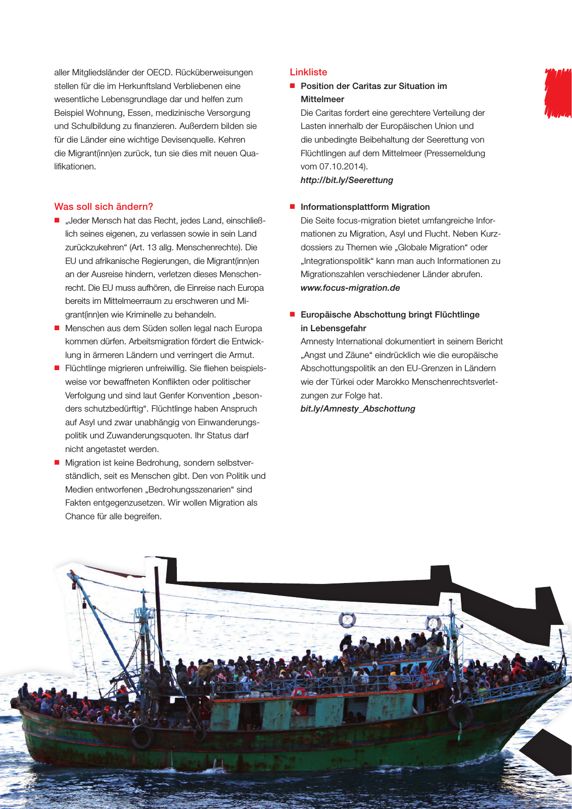 Vorschau Aktionsheft Flüchtlinge Seite 19