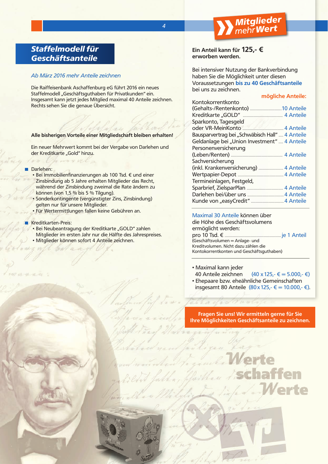 Vorschau Mitgliederzeitung - Raiffeisenbank Aschaffenburg eG Seite 4