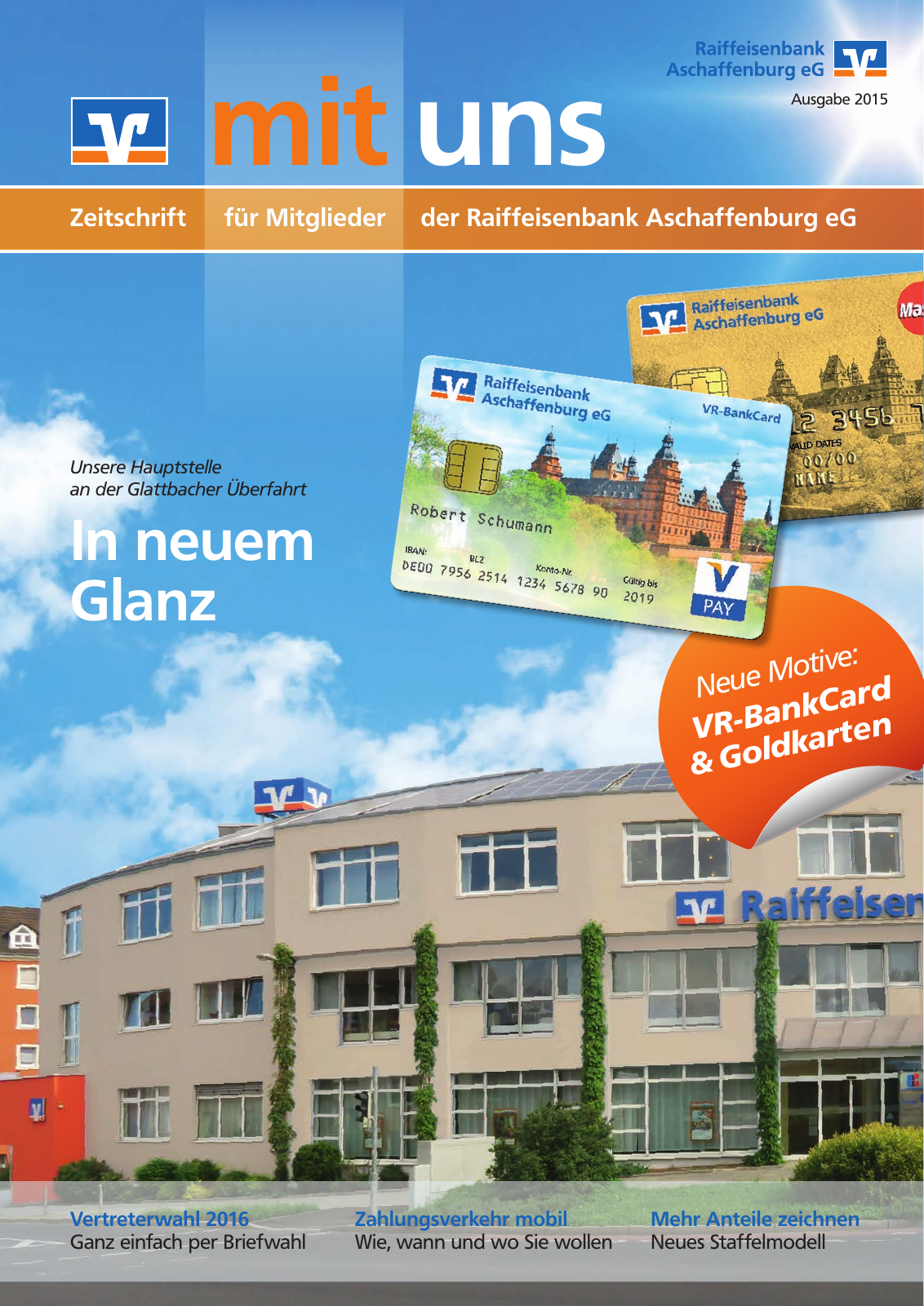 Vorschau Mitgliederzeitung - Raiffeisenbank Aschaffenburg eG Seite 1
