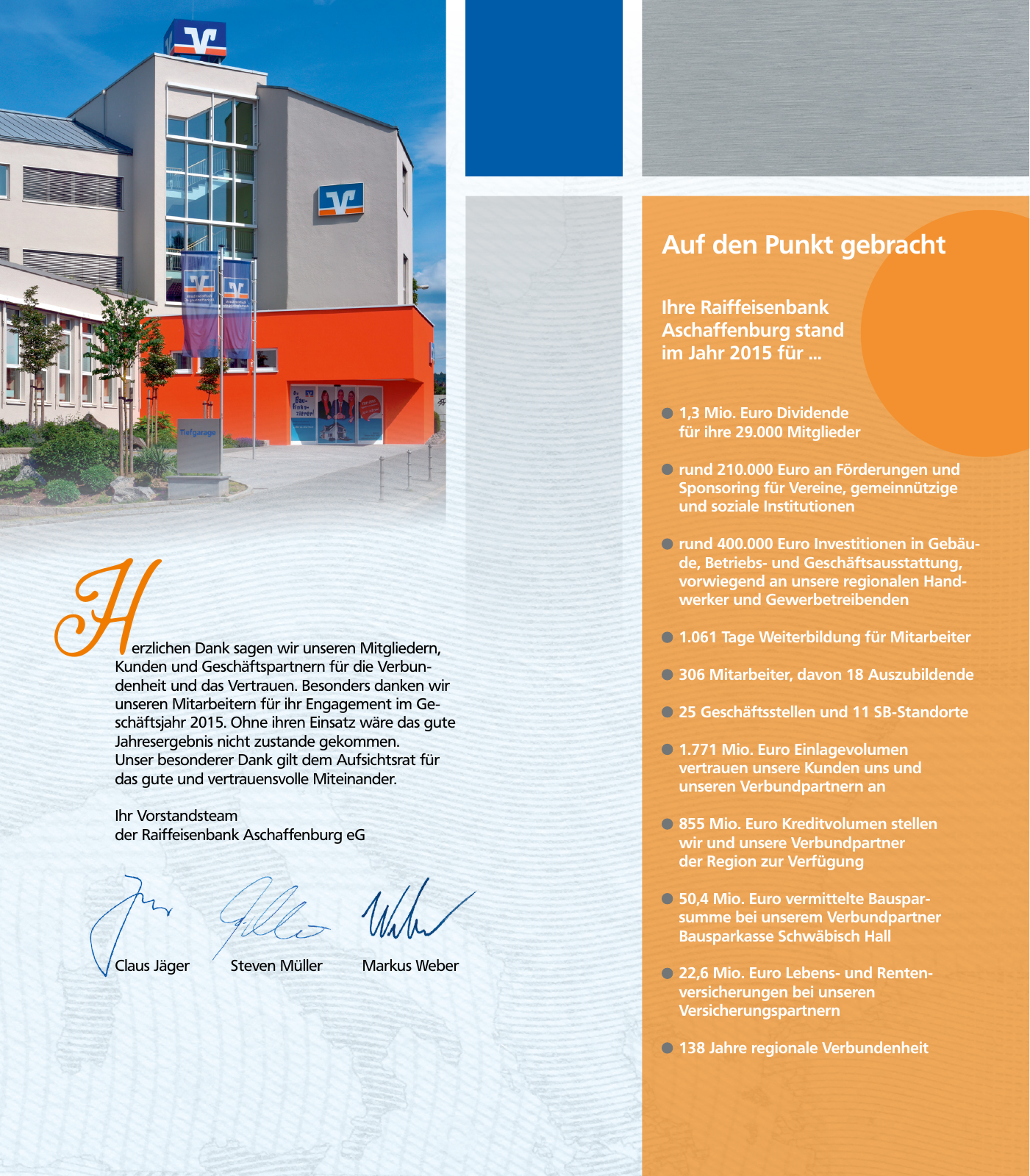 Vorschau Jahresbericht 2015 - Raiffeisenbank Aschaffenburg eG Seite 3