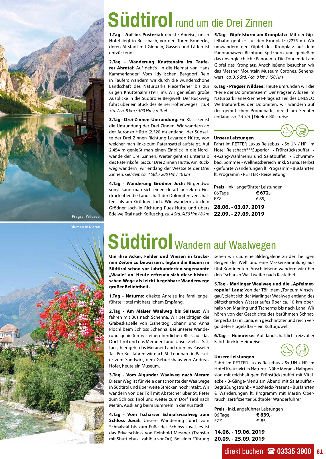 Vorschau Retter Katalog Reisen für Herz&Seele 2019 Seite 61