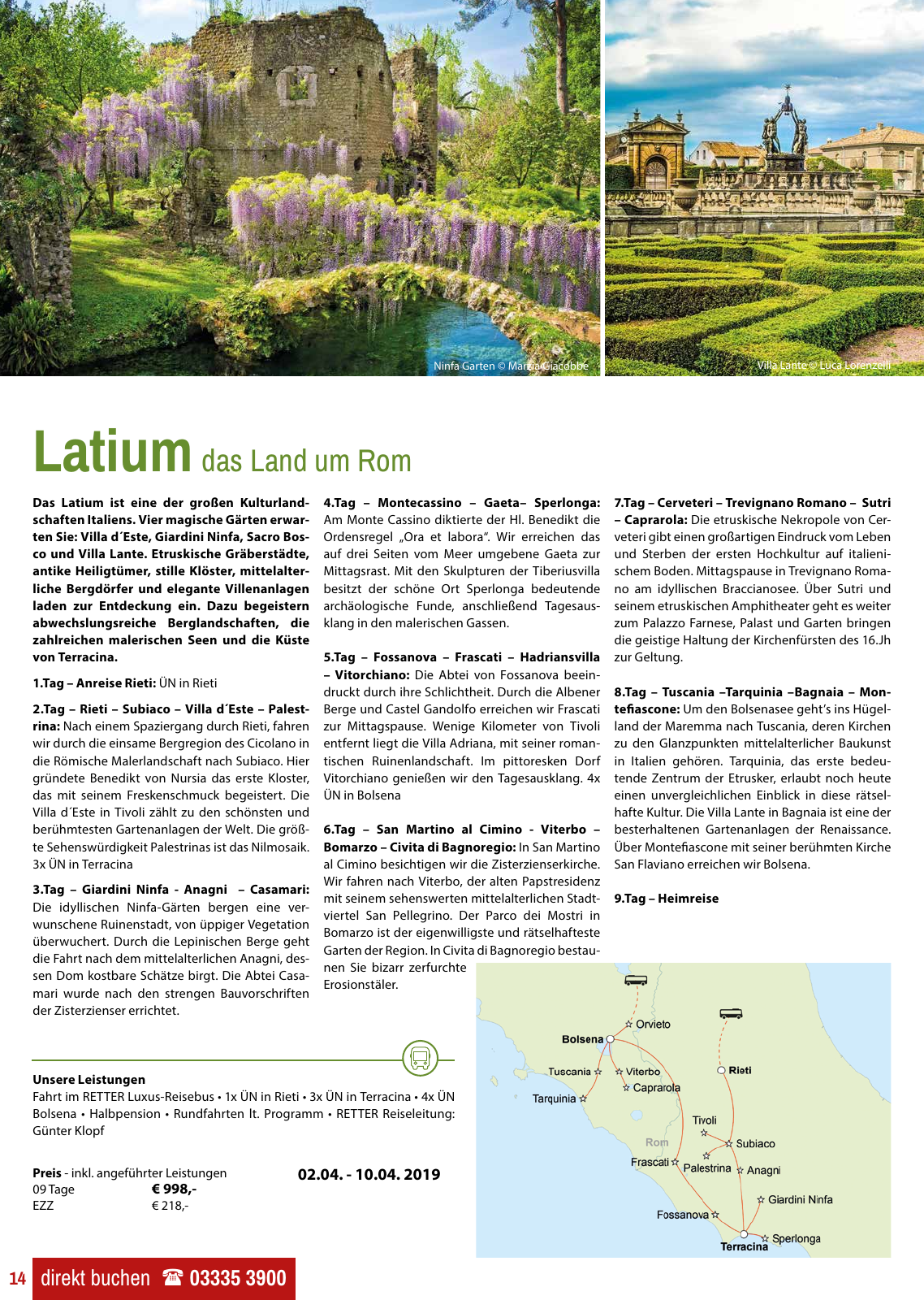 Vorschau Retter Katalog Reisen für Herz&Seele 2019 Seite 14