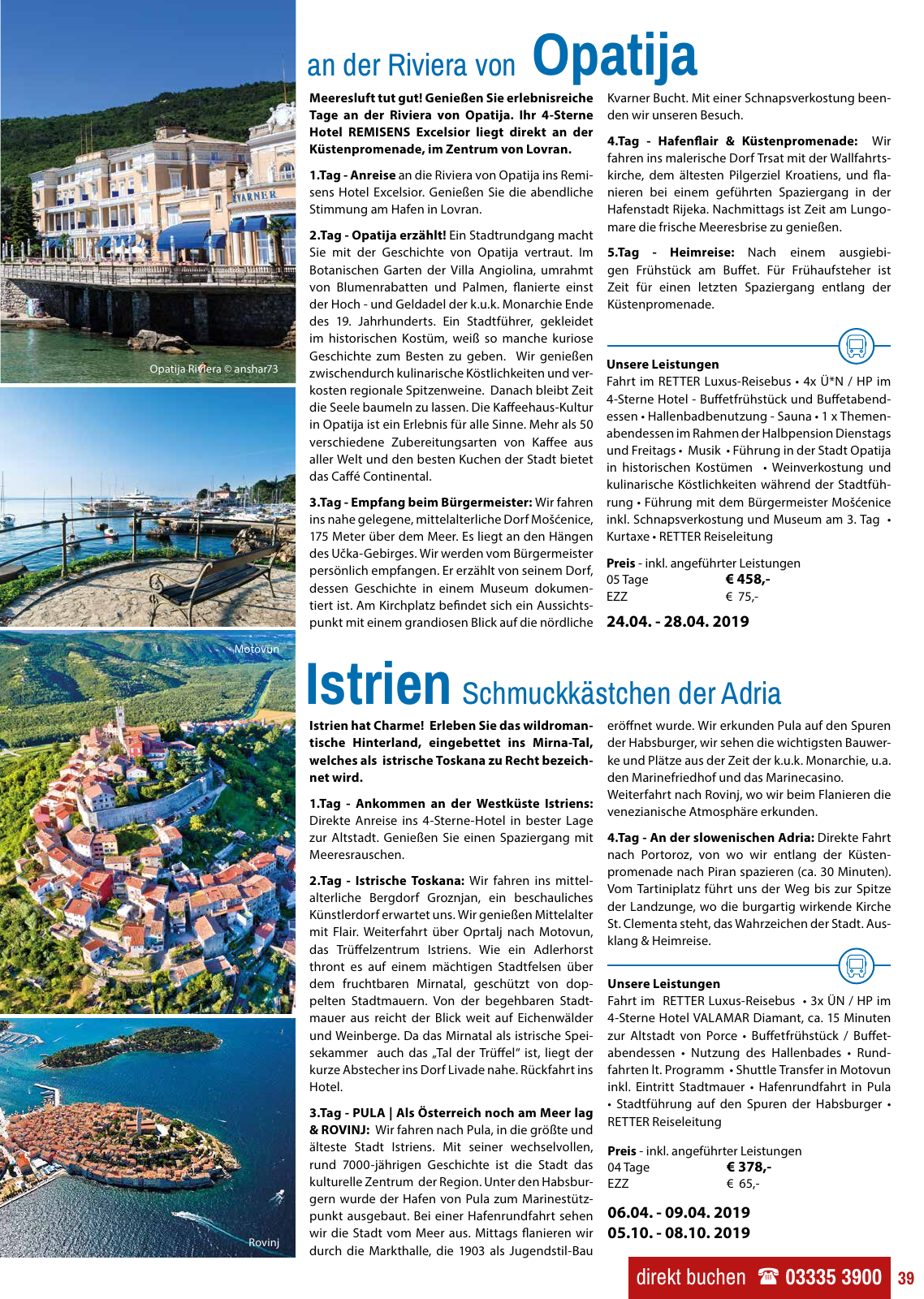 Vorschau Retter Katalog Reisen für Herz&Seele 2019 Seite 39