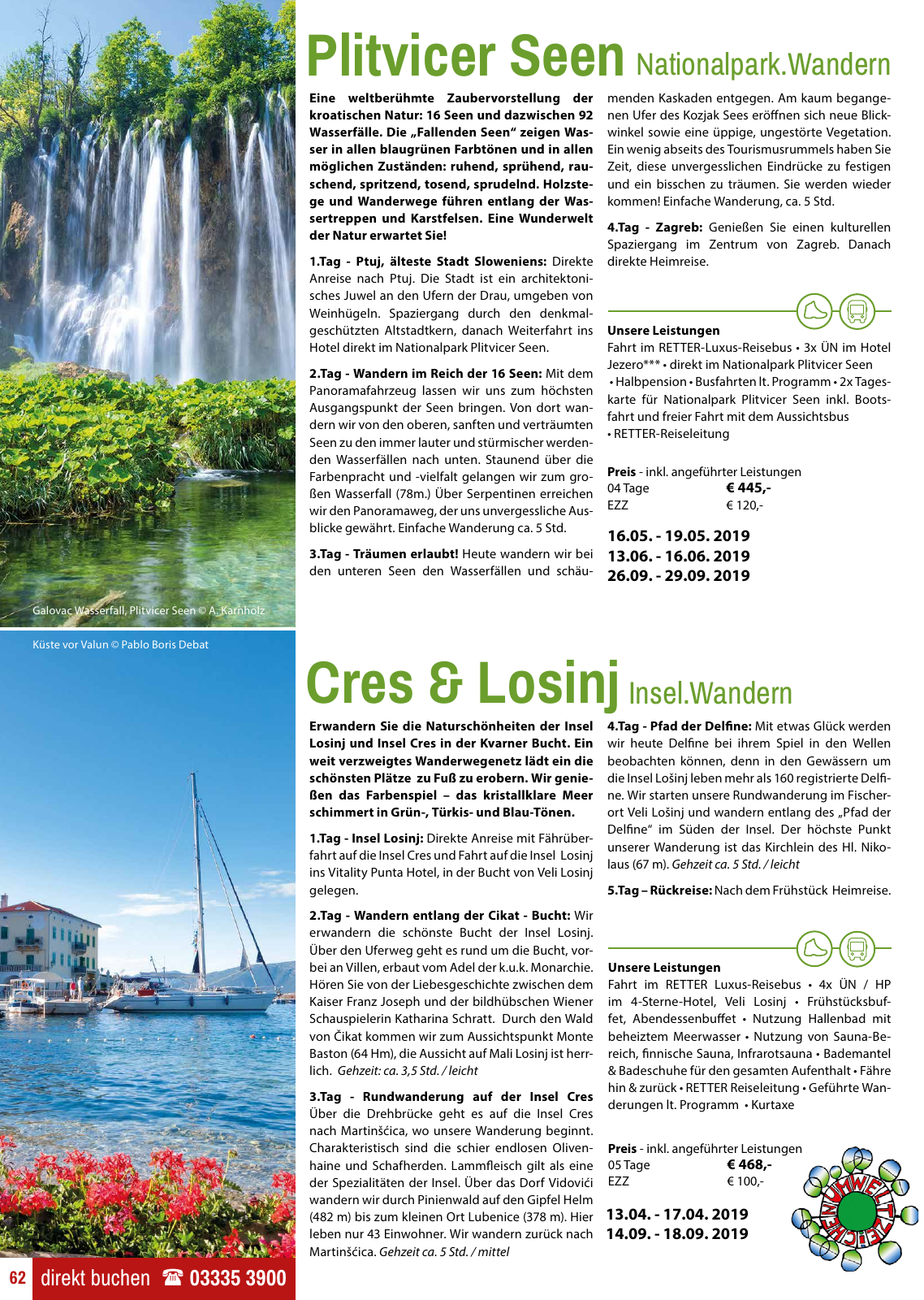 Vorschau Retter Katalog Reisen für Herz&Seele 2019 Seite 62