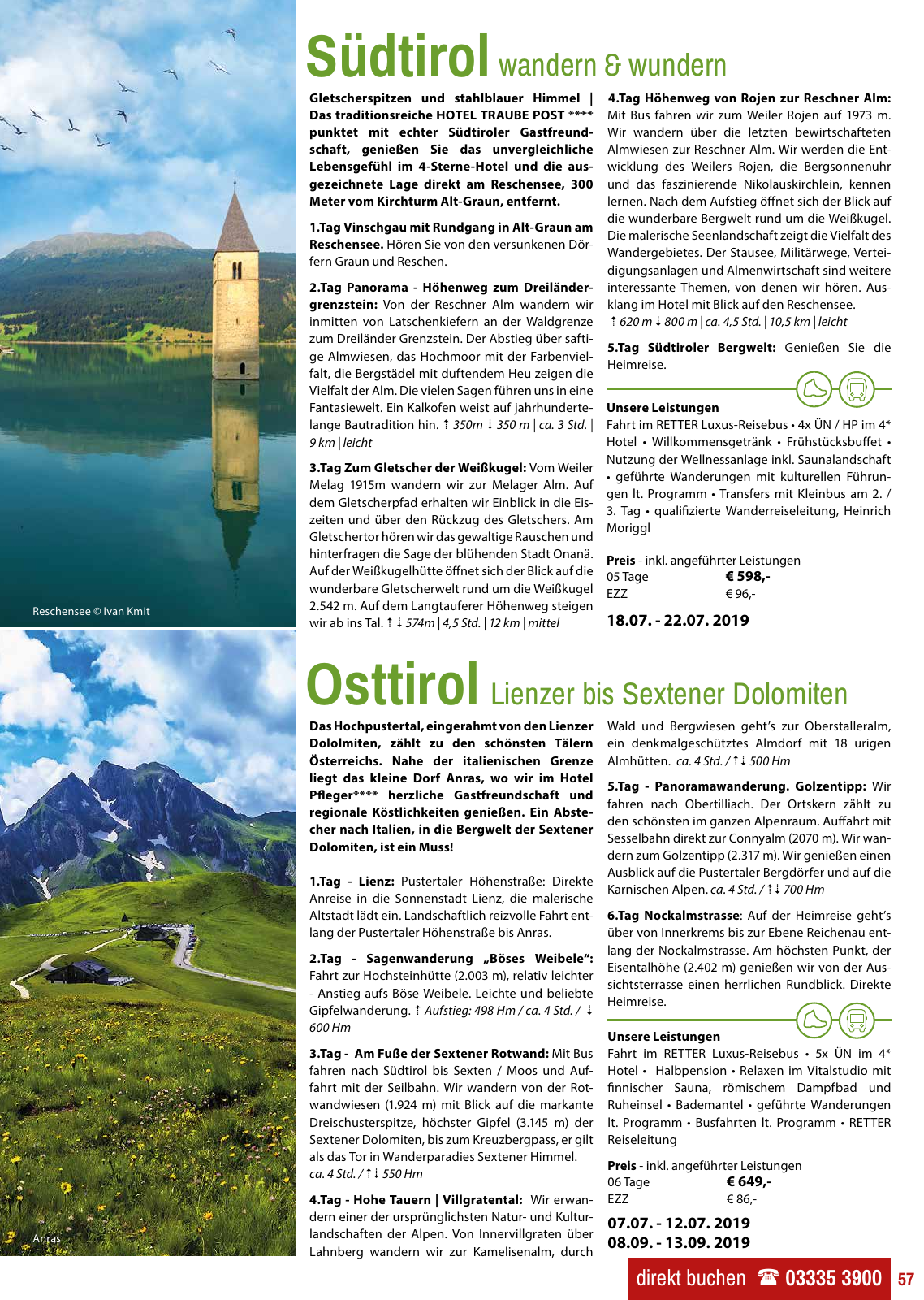 Vorschau Retter Katalog Reisen für Herz&Seele 2019 Seite 57