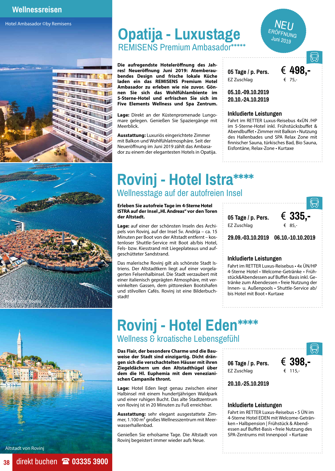 Vorschau Retter Reisen Katalog 2019/20 Seite 38