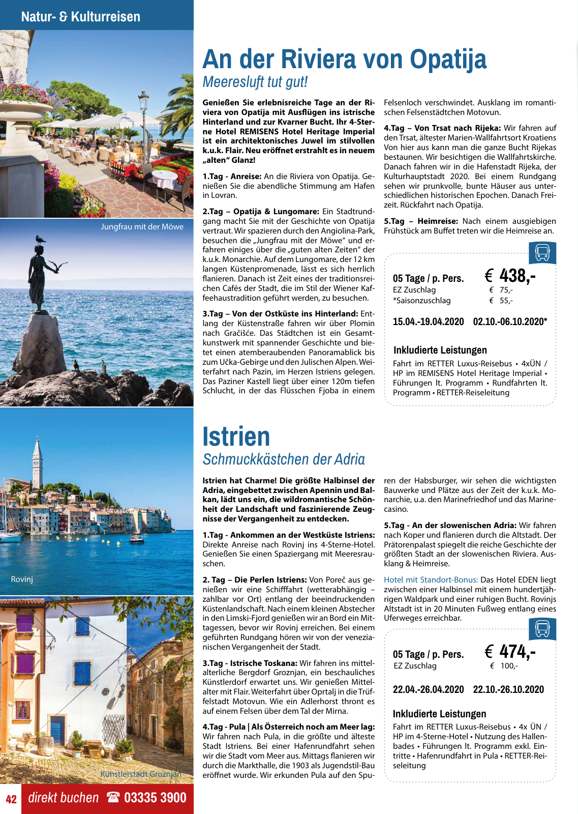 Vorschau Retter Reisen Katalog 2020 Seite 42