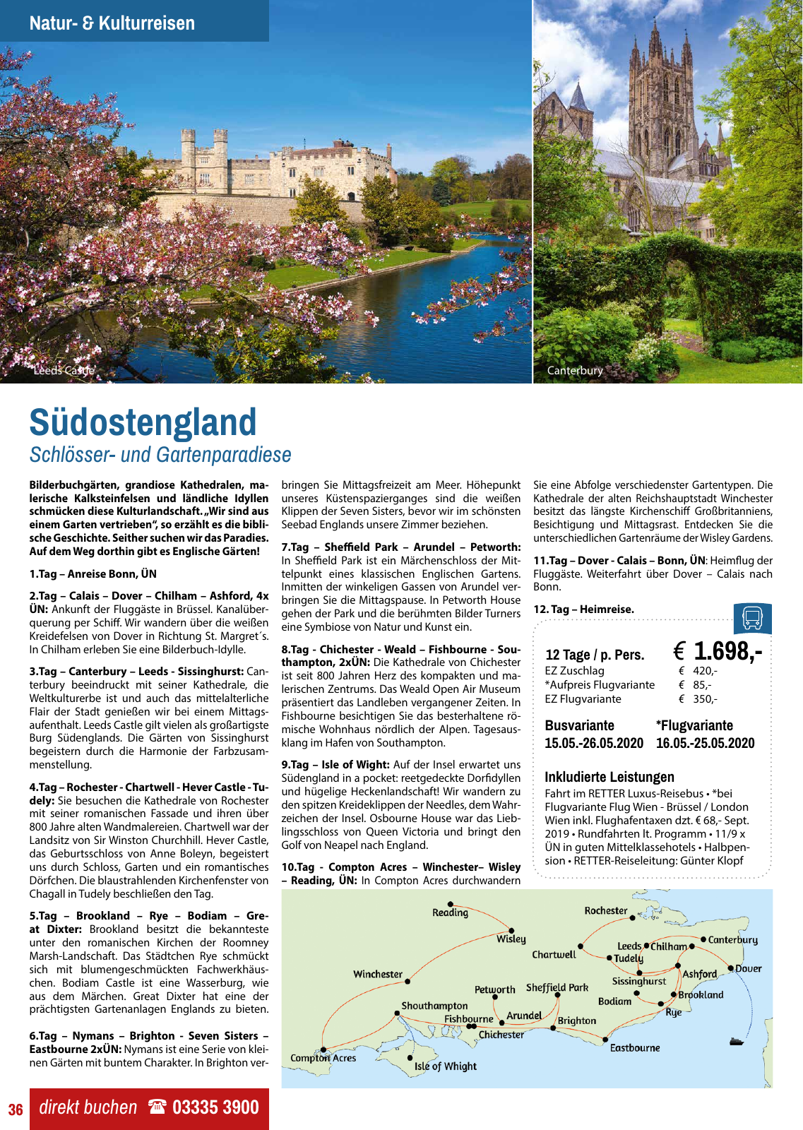 Vorschau Retter Reisen Katalog 2020 Seite 36
