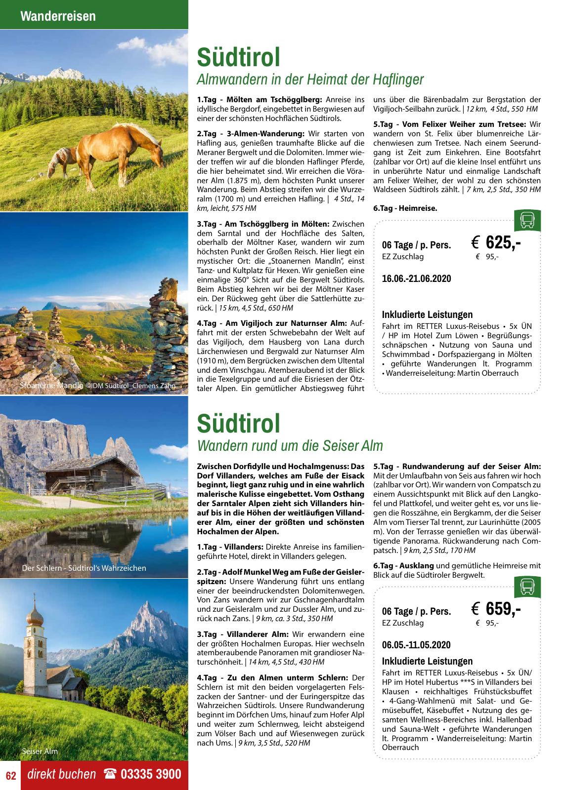 Vorschau Retter Reisen Katalog 2020 Seite 62