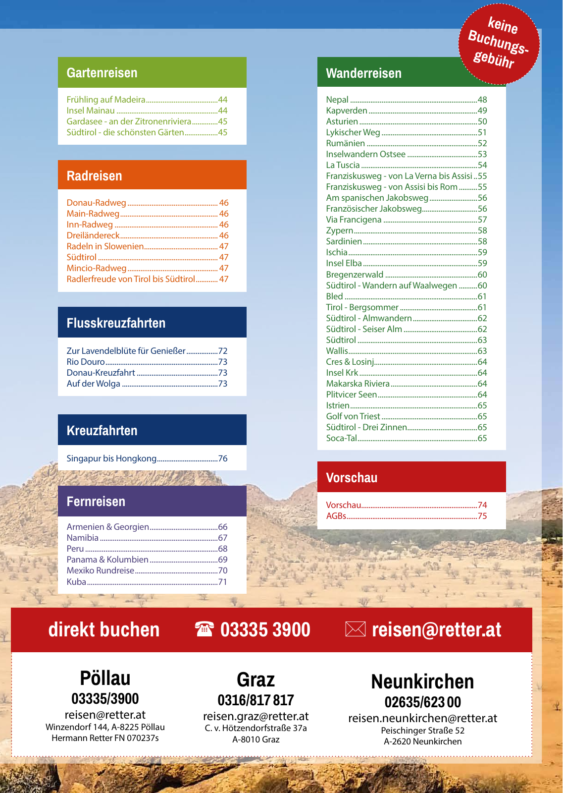 Vorschau Retter Reisen Katalog 2020 Seite 3