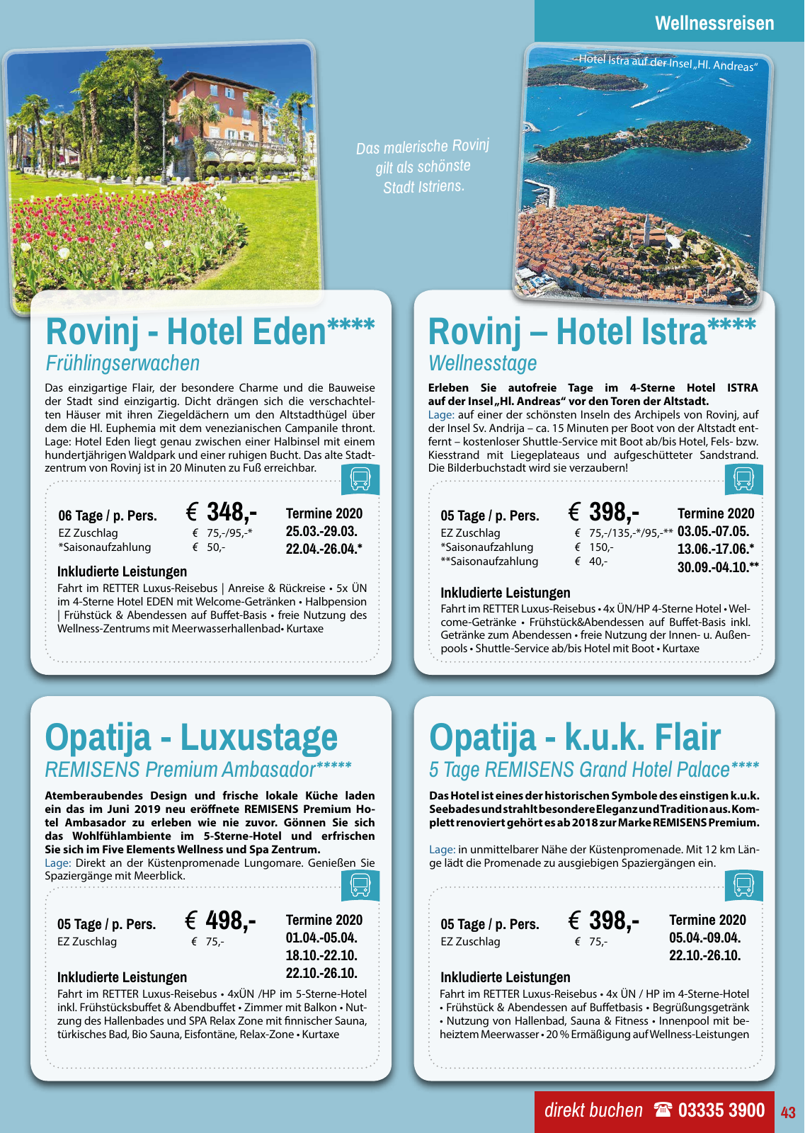 Vorschau Retter Reisen Katalog 2020 Seite 43