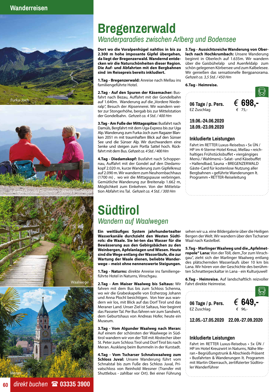 Vorschau Retter Reisen Katalog 2020 Seite 60