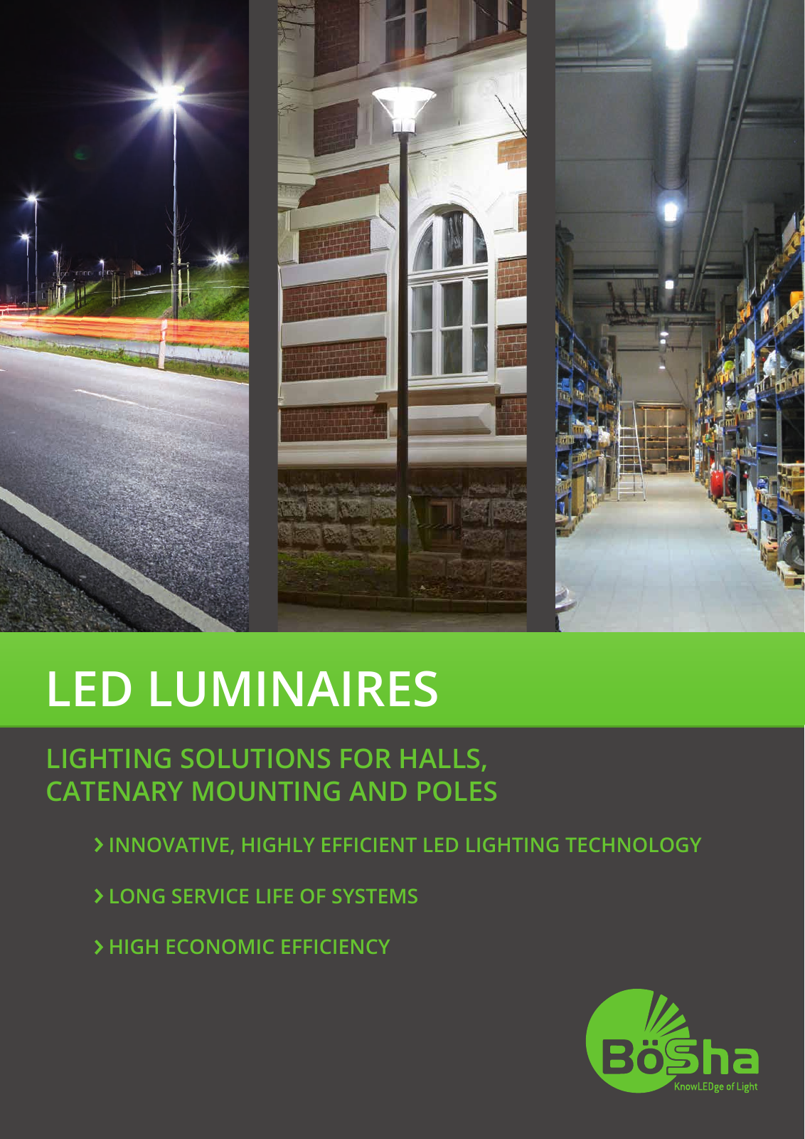 Vorschau LED-Leuchten Flyer englisch Seite 1
