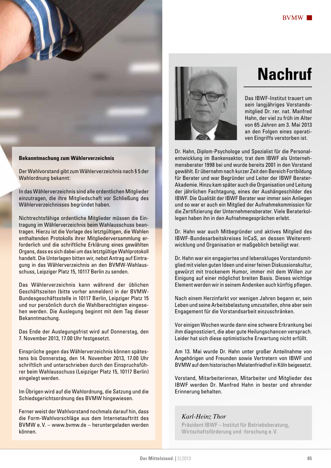 Vorschau Der Mittelstand. 3|2013 Seite 85