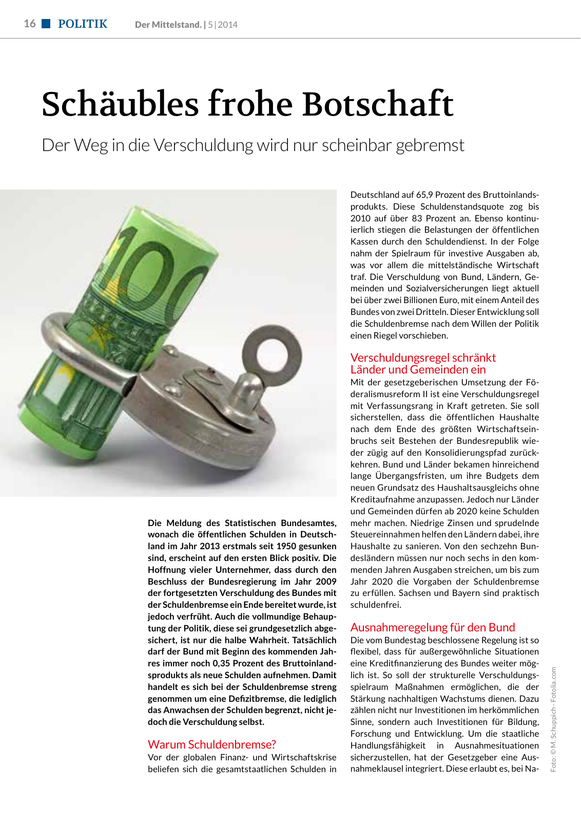 Vorschau Der Mittelstand. 5|2014 Seite 16