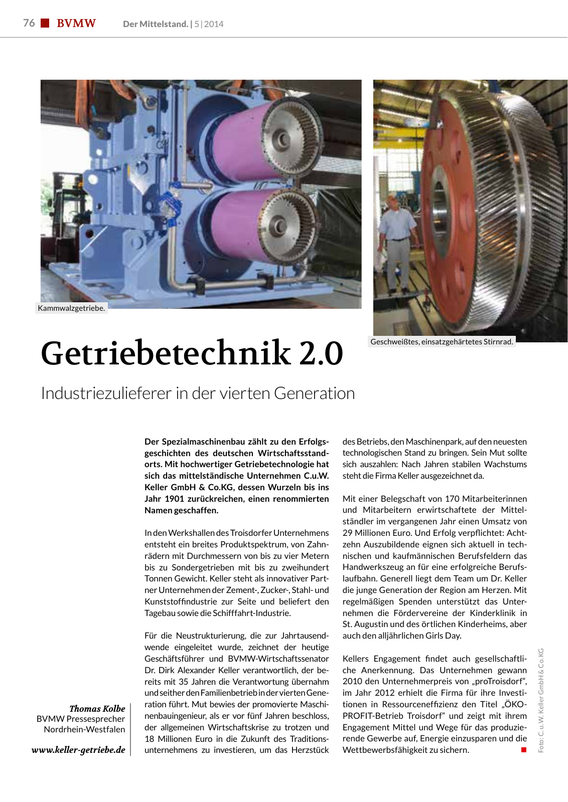 Vorschau Der Mittelstand. 5|2014 Seite 76