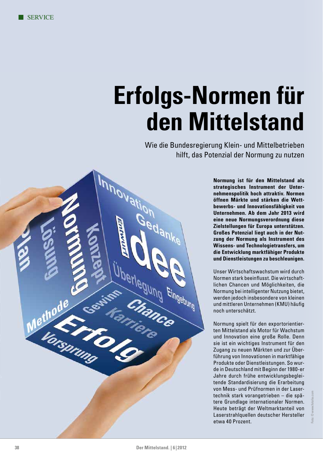 Vorschau Der Mittelstand. 6|2012 Seite 38