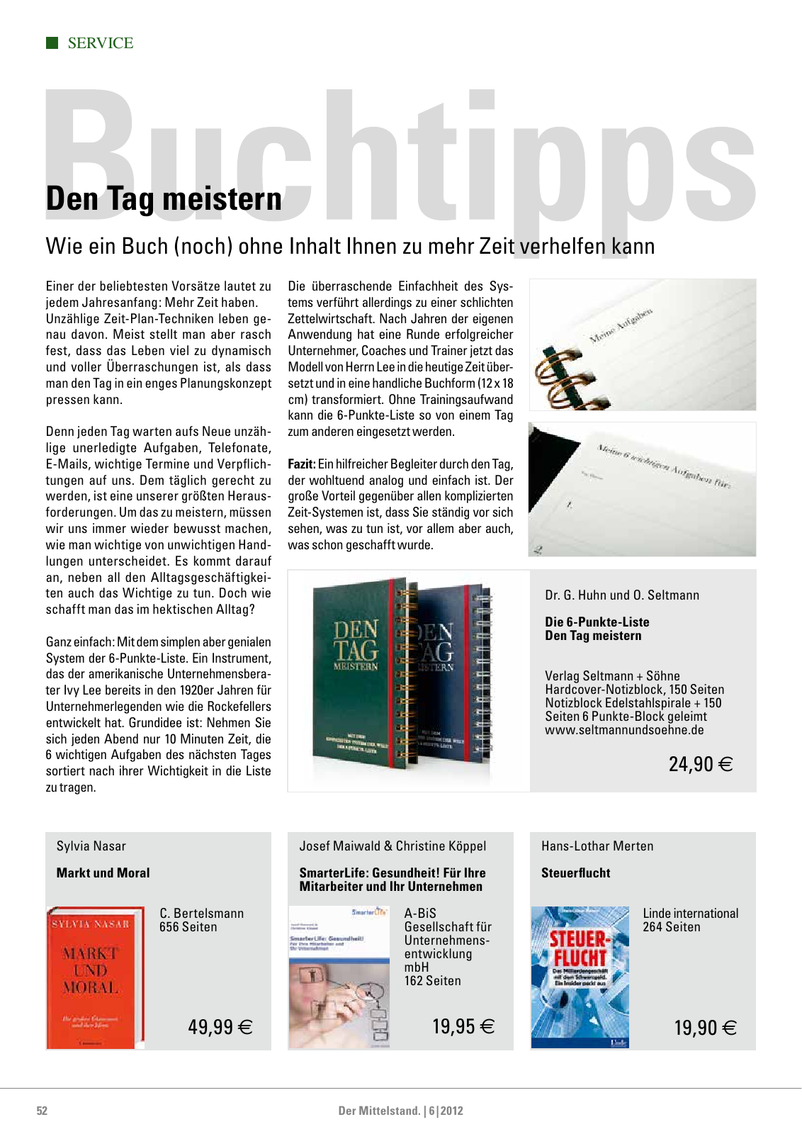 Vorschau Der Mittelstand. 6|2012 Seite 52