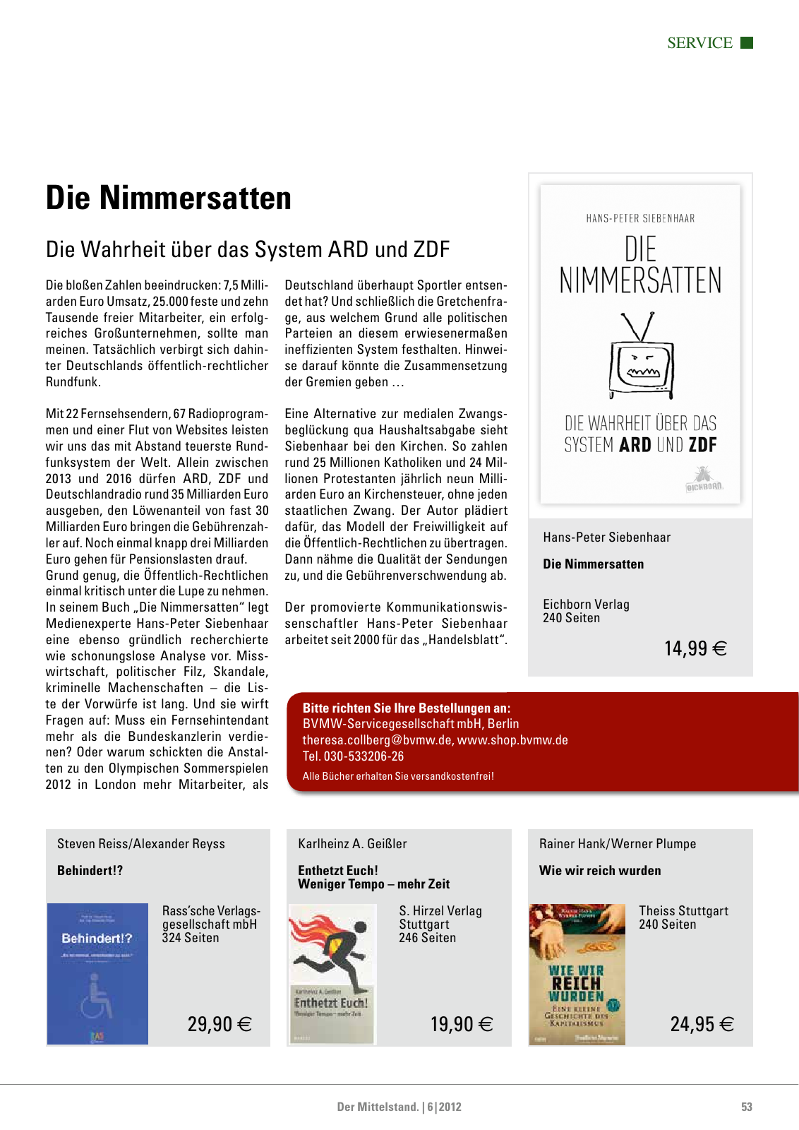 Vorschau Der Mittelstand. 6|2012 Seite 53