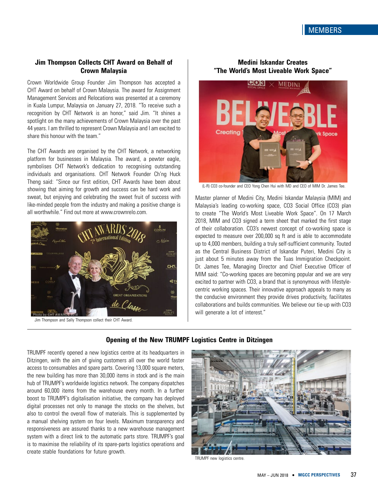 Vorschau MGCC Perspectives May/Jun 2018 Seite 39