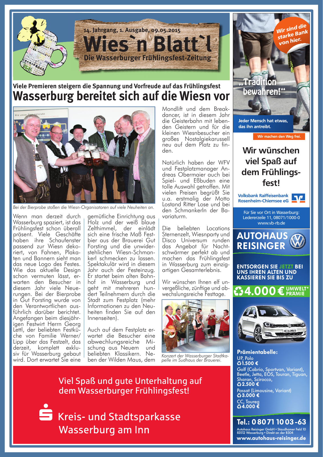 Vorschau Wasserburger Wiesnblattl 2015 Ausgabe 1 Seite 1