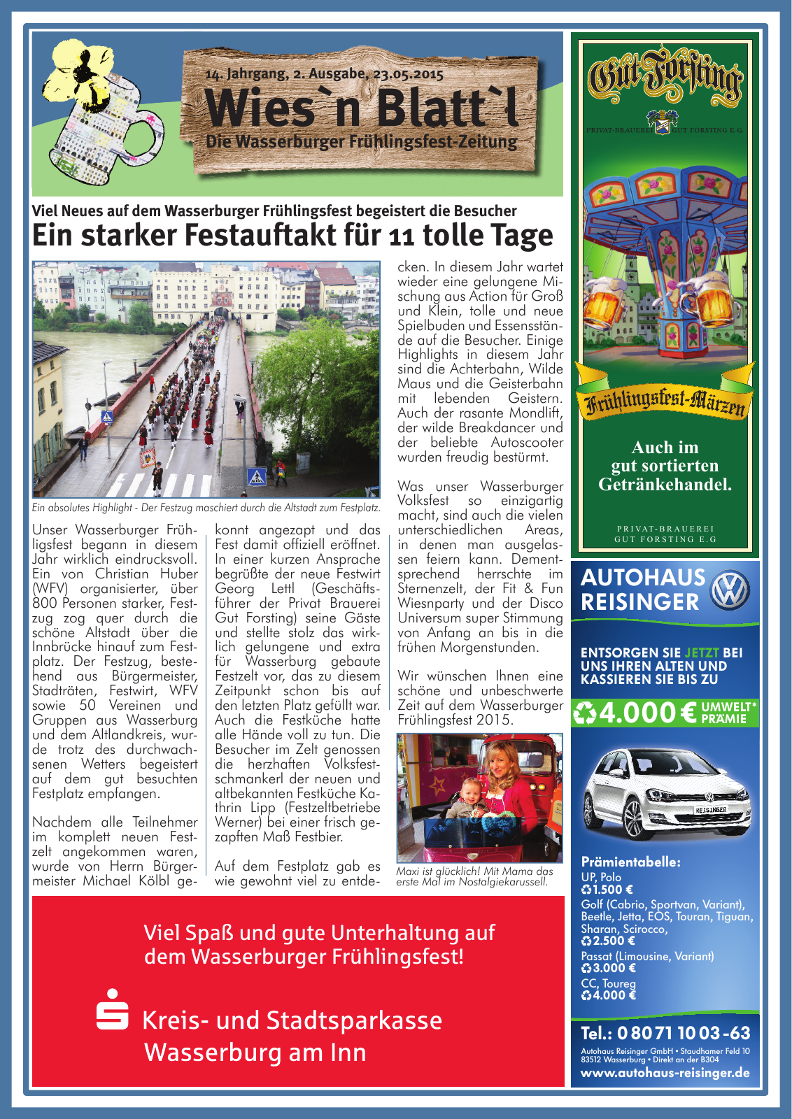 Vorschau Wasserburger Wiesnblattl 2015 Ausgabe 2 Seite 1