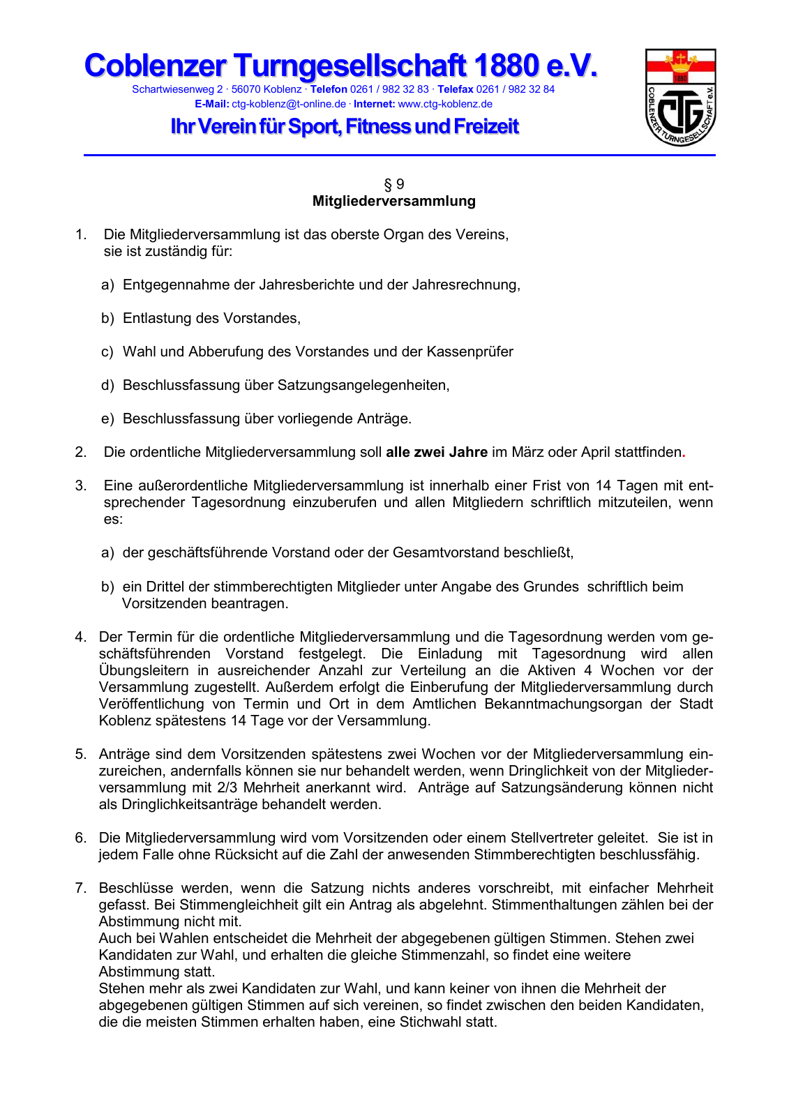 Vorschau CTG Satzung 2018 Seite 5