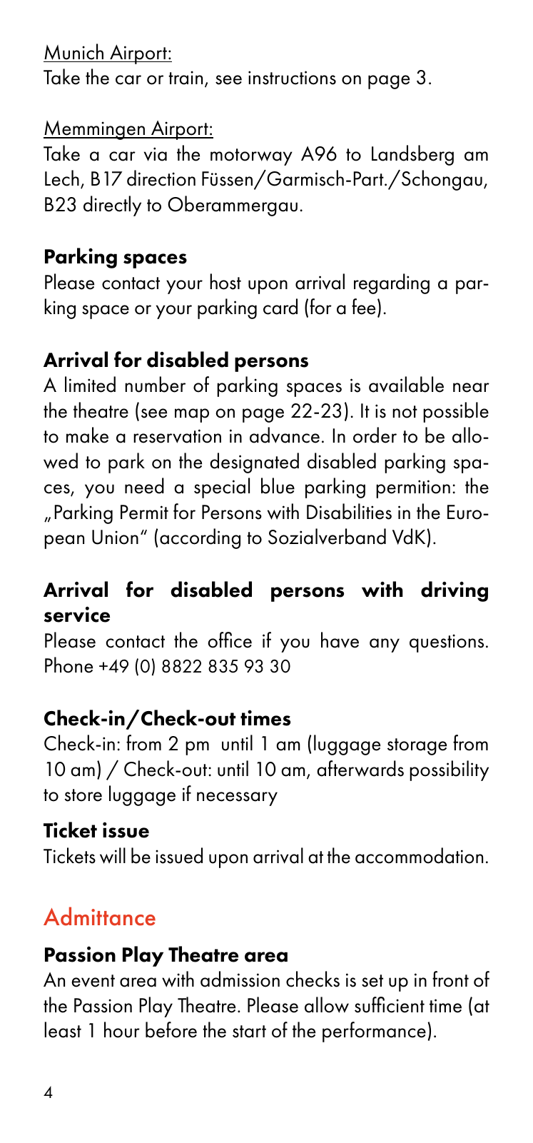 Vorschau Visitor Information - Arrangement 2 Abfahrtzeiten Seite 4